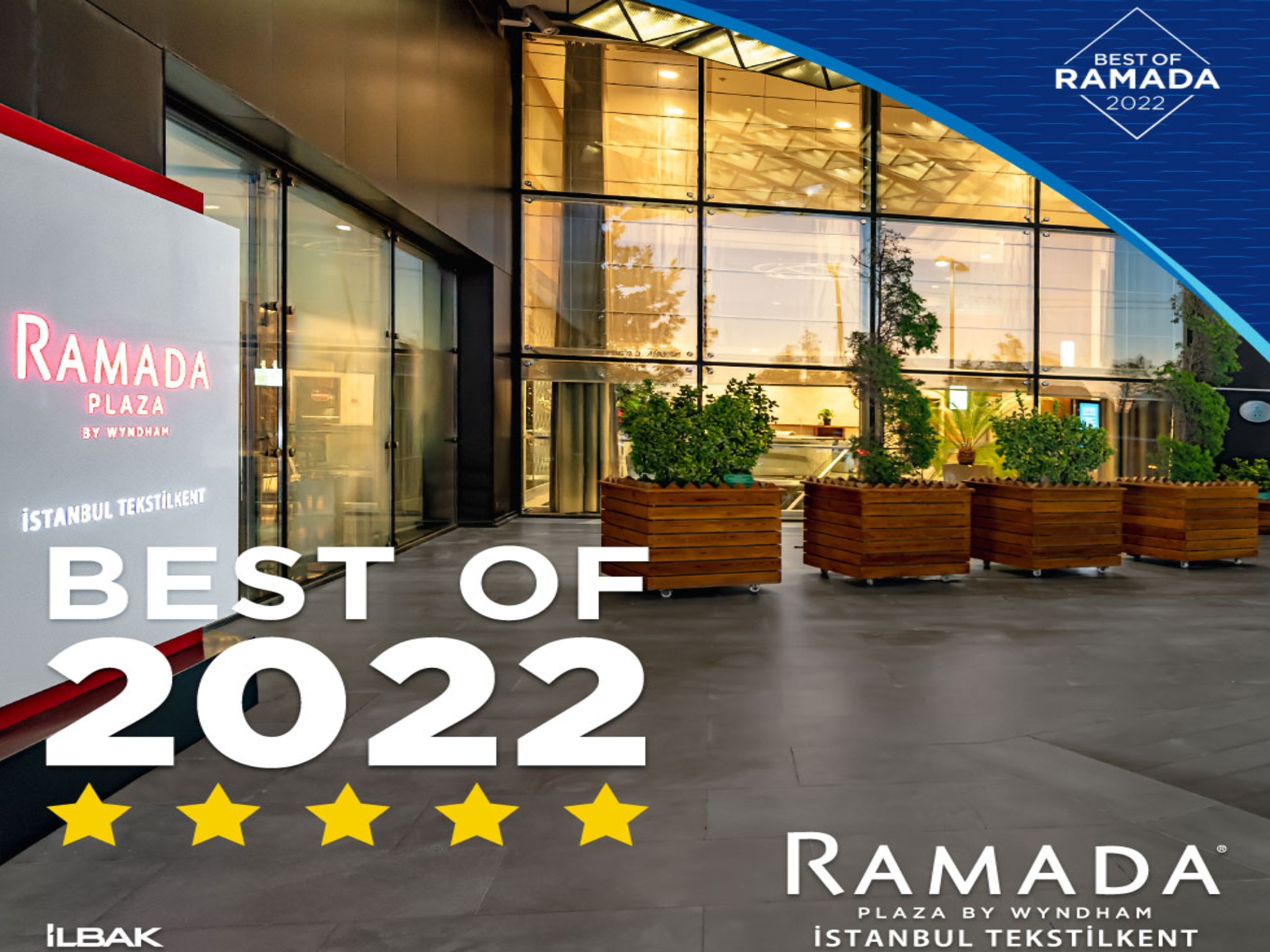 Ramada Plaza by Wyndham Istanbul Tekstilkent has received the '2022 Best of Ramada Award'